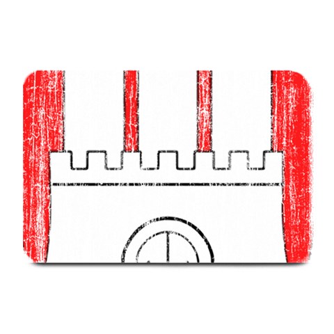 Coat Of Arms Of Hamburg Plate Mat from ArtsNow.com 18 x12  Plate Mat
