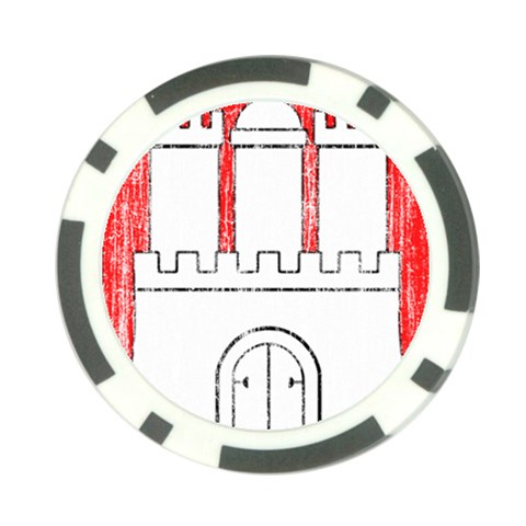 Coat Of Arms Of Hamburg Poker Chip Card Guard (10 pack) from ArtsNow.com Front