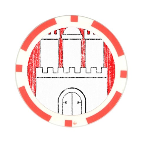 Coat Of Arms Of Hamburg Poker Chip Card Guard (10 pack) from ArtsNow.com Front
