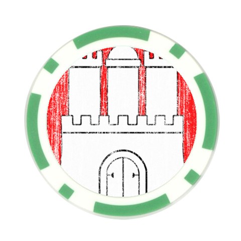 Coat Of Arms Of Hamburg Poker Chip Card Guard (10 pack) from ArtsNow.com Front