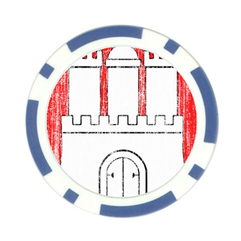 Coat Of Arms Of Hamburg Poker Chip Card Guard (10 pack) from ArtsNow.com Front