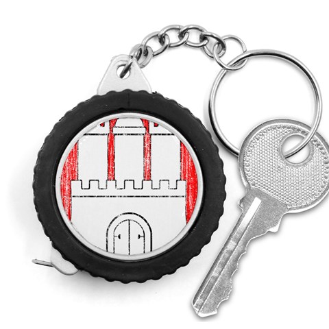 Coat Of Arms Of Hamburg Measuring Tape from ArtsNow.com Front