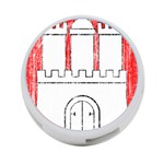 Coat Of Arms Of Hamburg 4-Port USB Hub (One Side)