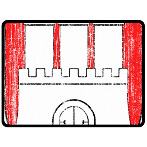 Coat Of Arms Of Hamburg Fleece Blanket (Large) from ArtsNow.com 80 x60  Blanket Front