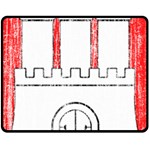 Coat Of Arms Of Hamburg Fleece Blanket (Medium)