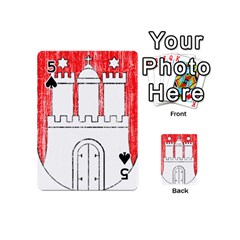 Coat Of Arms Of Hamburg Playing Cards 54 Designs (Mini) from ArtsNow.com Front - Spade5