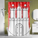 Coat Of Arms Of Hamburg Shower Curtain 48  x 72  (Small)