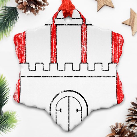 Coat Of Arms Of Hamburg Ornament (Snowflake) from ArtsNow.com Front