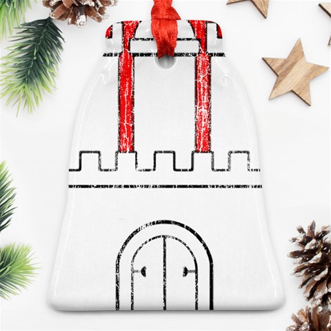 Coat Of Arms Of Hamburg Bell Ornament (Two Sides) from ArtsNow.com Front