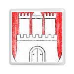 Coat Of Arms Of Hamburg Memory Card Reader (Square)