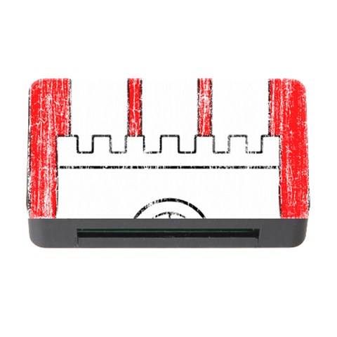 Coat Of Arms Of Hamburg Memory Card Reader with CF from ArtsNow.com Front