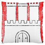 Coat Of Arms Of Hamburg Large Cushion Case (One Side)