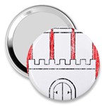 Coat Of Arms Of Hamburg 3  Handbag Mirror
