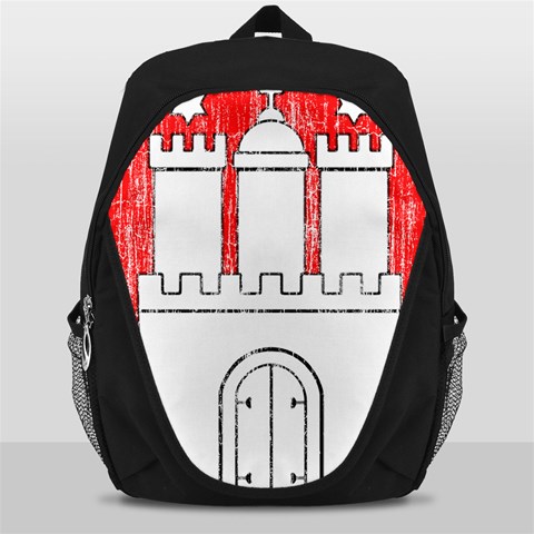 Coat Of Arms Of Hamburg Backpack Bag from ArtsNow.com Front