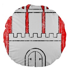 Coat Of Arms Of Hamburg Large 18  Premium Round Cushion  from ArtsNow.com Back