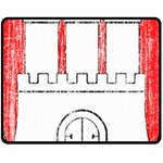 Coat Of Arms Of Hamburg Double Sided Fleece Blanket (Medium)