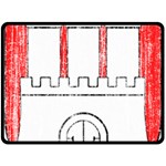 Coat Of Arms Of Hamburg Double Sided Fleece Blanket (Large)