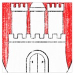Coat Of Arms Of Hamburg Large Satin Scarf (Square)