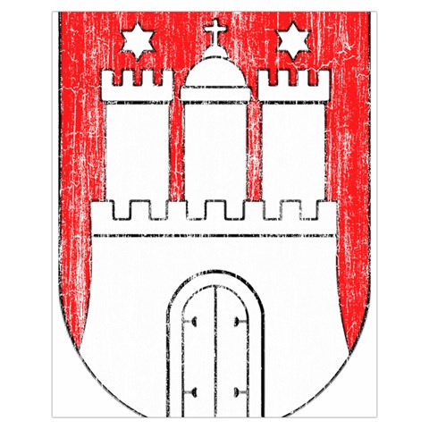 Coat Of Arms Of Hamburg Drawstring Pouch (XL) from ArtsNow.com Front
