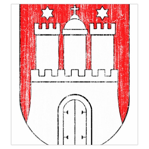 Coat Of Arms Of Hamburg Drawstring Pouch (XXL) from ArtsNow.com Front