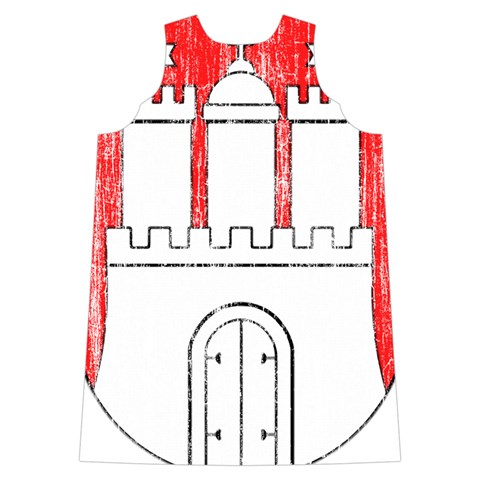 Coat Of Arms Of Hamburg Shoulder Cutout Velvet One Piece from ArtsNow.com Back