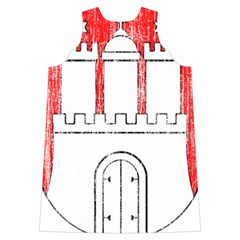 Coat Of Arms Of Hamburg Shoulder Cutout Velvet One Piece from ArtsNow.com Back