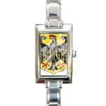 Coat Of Arms Of Germany Washed Rectangle Italian Charm Watch