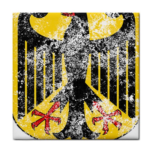 Coat Of Arms Of Germany Washed Tile Coaster from ArtsNow.com Front