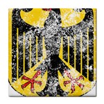 Coat Of Arms Of Germany Washed Tile Coaster