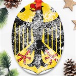 Coat Of Arms Of Germany Washed Ornament (Oval)