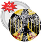 Coat Of Arms Of Germany Washed 3  Button (100 pack)
