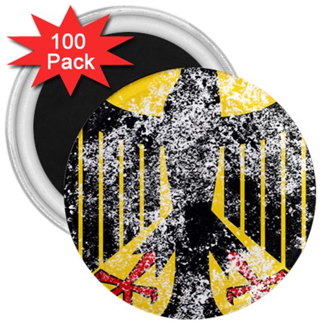 Coat Of Arms Of Germany Washed 3  Magnet (100 pack) from ArtsNow.com Front