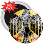 Coat Of Arms Of Germany Washed 3  Magnet (100 pack)