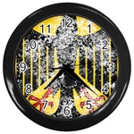 Coat Of Arms Of Germany Washed Wall Clock (Black)