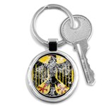 Coat Of Arms Of Germany Washed Key Chain (Round)