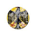 Coat Of Arms Of Germany Washed Rubber Round Coaster (4 pack)