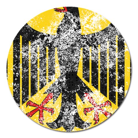 Coat Of Arms Of Germany Washed Magnet 5  (Round) from ArtsNow.com Front