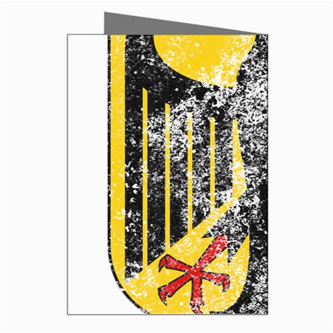 Coat Of Arms Of Germany Washed Greeting Cards (Pkg of 8) from ArtsNow.com Right