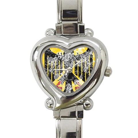Coat Of Arms Of Germany Washed Heart Italian Charm Watch from ArtsNow.com Front