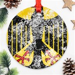 Coat Of Arms Of Germany Washed Round Ornament (Two Sides)