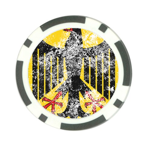 Coat Of Arms Of Germany Washed Poker Chip Card Guard (10 pack) from ArtsNow.com Back