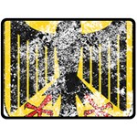 Coat Of Arms Of Germany Washed Fleece Blanket (Large)
