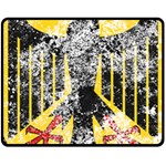 Coat Of Arms Of Germany Washed Fleece Blanket (Medium)