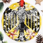Coat Of Arms Of Germany Washed Round Filigree Ornament (Two Sides)