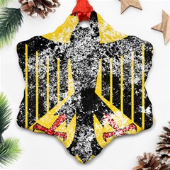 Coat Of Arms Of Germany Washed Snowflake Ornament (Two Sides) from ArtsNow.com Back