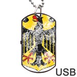 Coat Of Arms Of Germany Washed Dog Tag USB Flash (One Side)