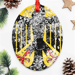 Coat Of Arms Of Germany Washed Oval Filigree Ornament (Two Sides) from ArtsNow.com Back
