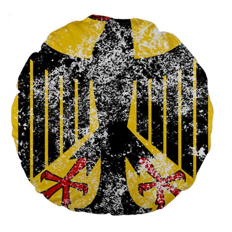 Coat Of Arms Of Germany Washed Large 18  Premium Round Cushion  from ArtsNow.com Front