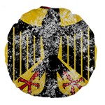 Coat Of Arms Of Germany Washed Large 18  Premium Round Cushion 