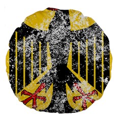 Coat Of Arms Of Germany Washed Large 18  Premium Round Cushion  from ArtsNow.com Back